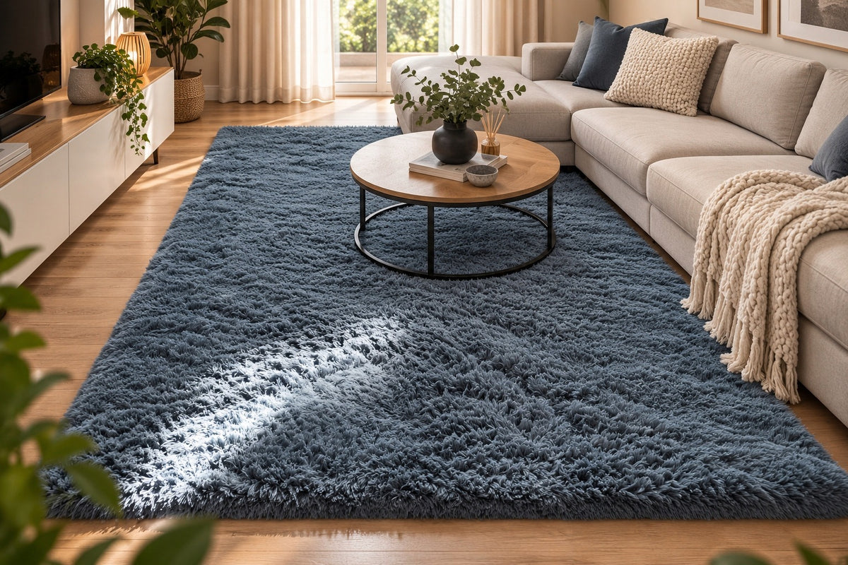 Shaggy Carpet 120x170 Plush Thick Soft Trimmed Fur Plush Rectangle Length 120 cm