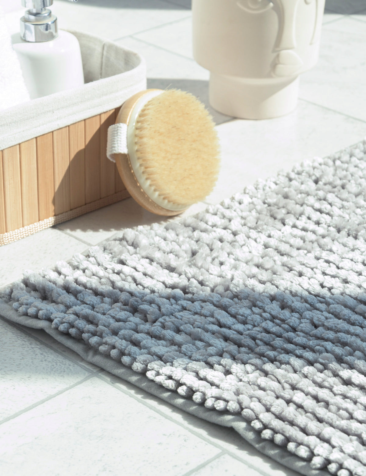 Shaggy Chenille Bathroom Rug 60x90cm Glamour Anti-Slip Laundry Manufacturer code 506963