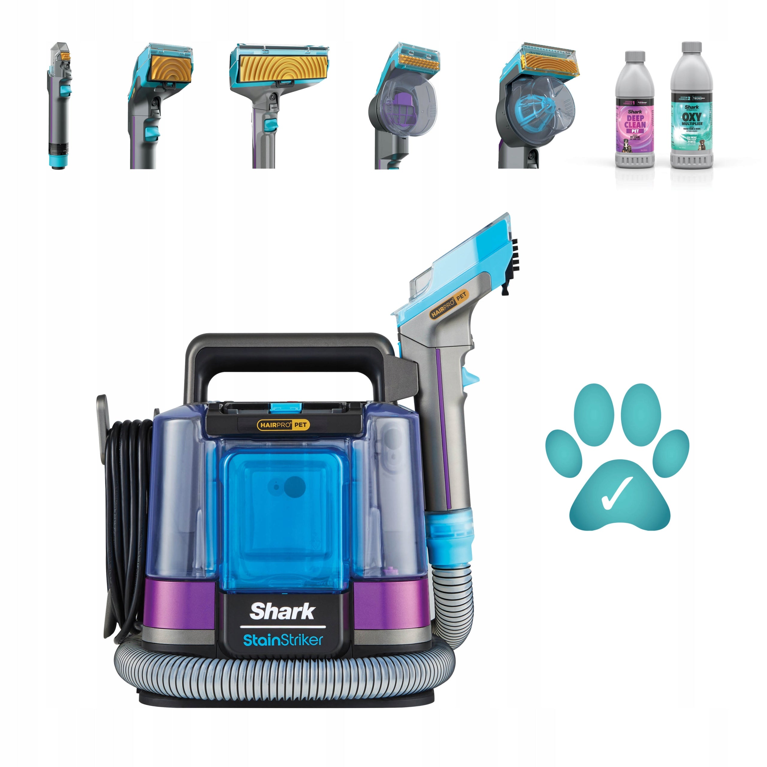 Shark StainStriker HairPro PX250EUT vacuum cleaner for carpet upholstery