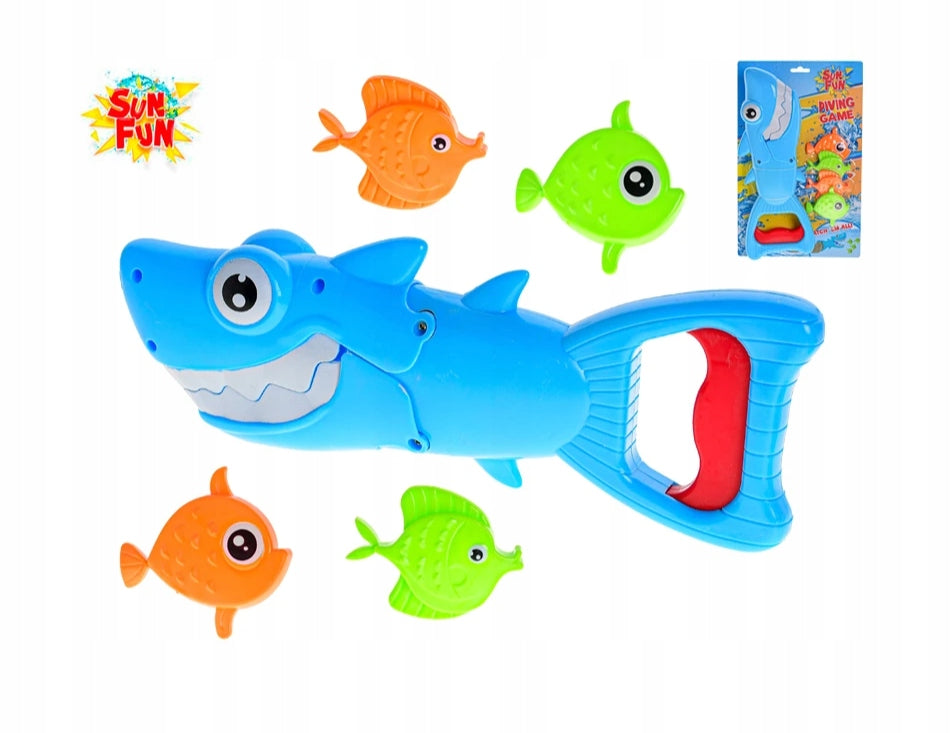Shark for Bath Fishing Bath Toy Pool Skill Game Packaging status original