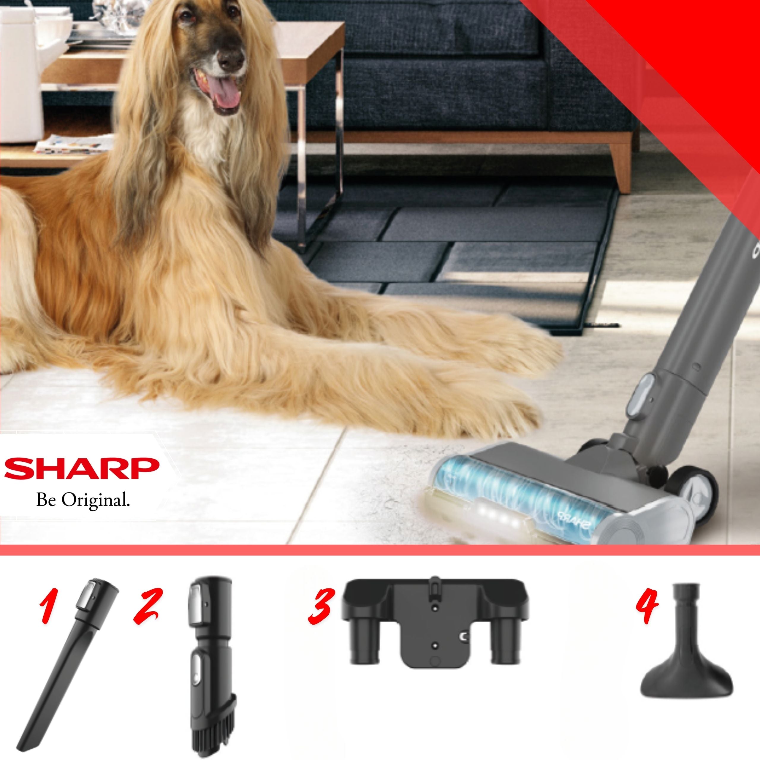 Sharp Vertical Vacuum Cleaner Cordless SA-VP4221BS HOME HAIR Manufacturer code SA-VP4221BS
