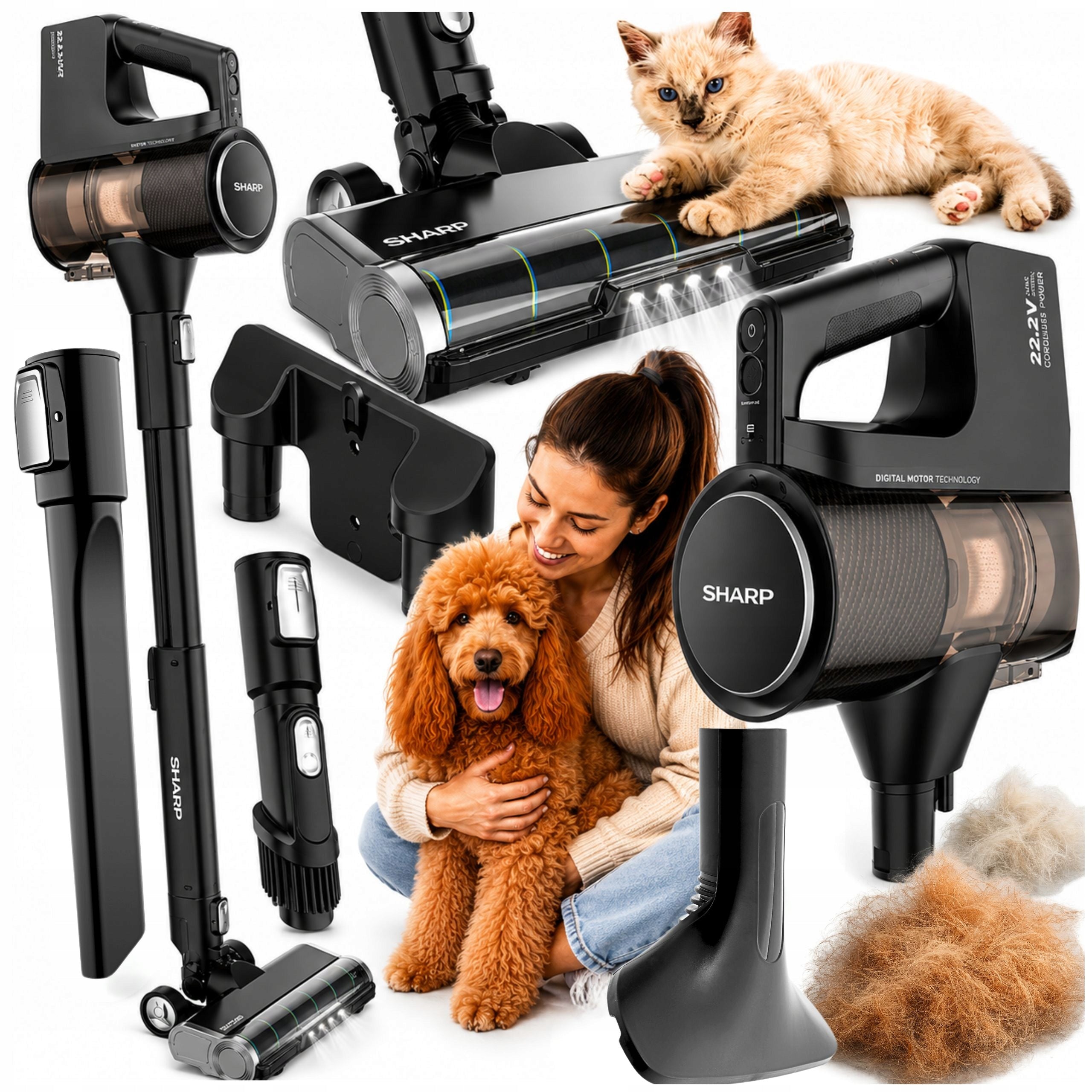Sharp Vertical Vacuum Cleaner Cordless SA-VP4221BS HOME HAIR