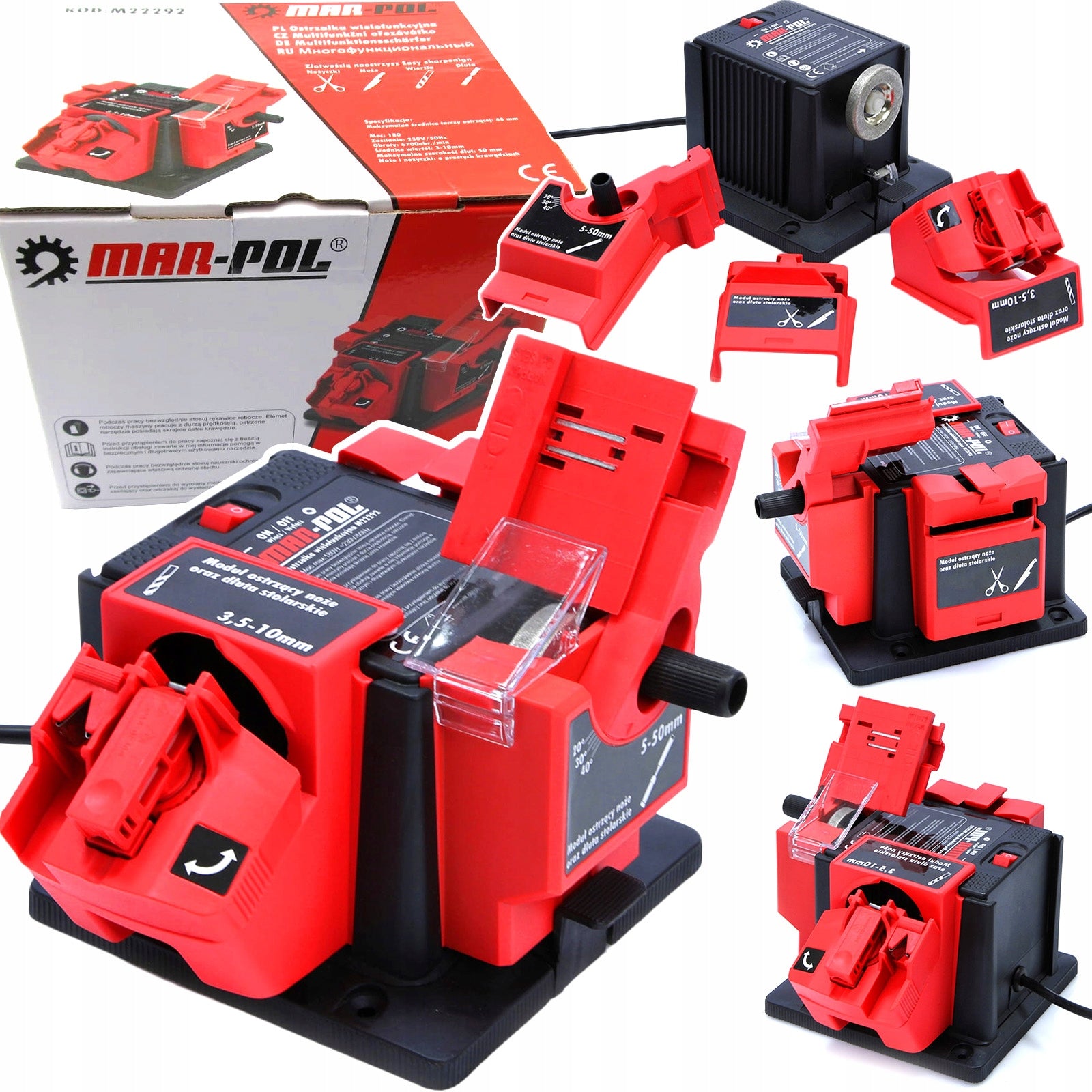 Sharpener Mar-Pol KNIFE SHARPENER DRILL SCISSORS CHISELS