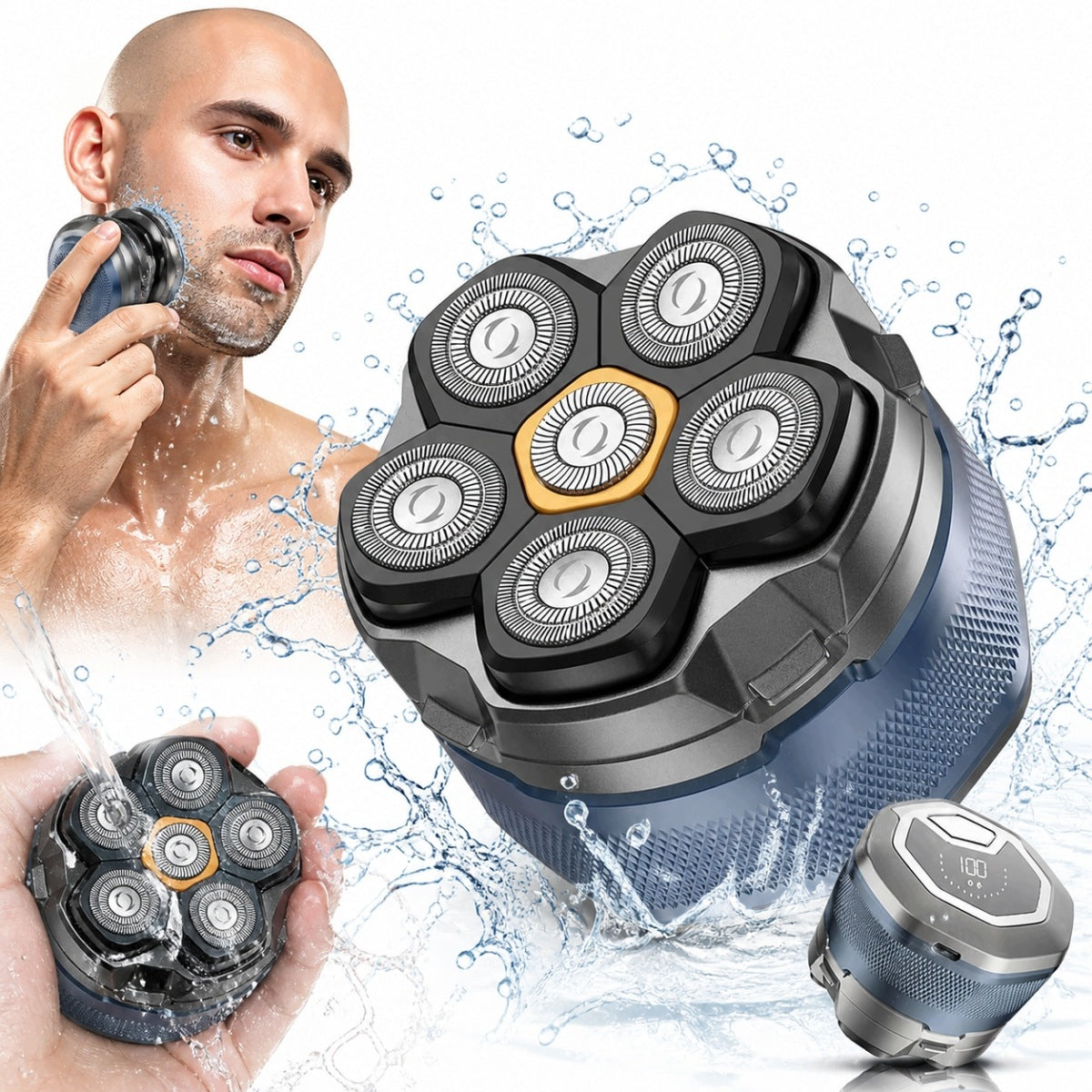 Shaver Men's Beard Shaving Machine Hair Head Waterproof