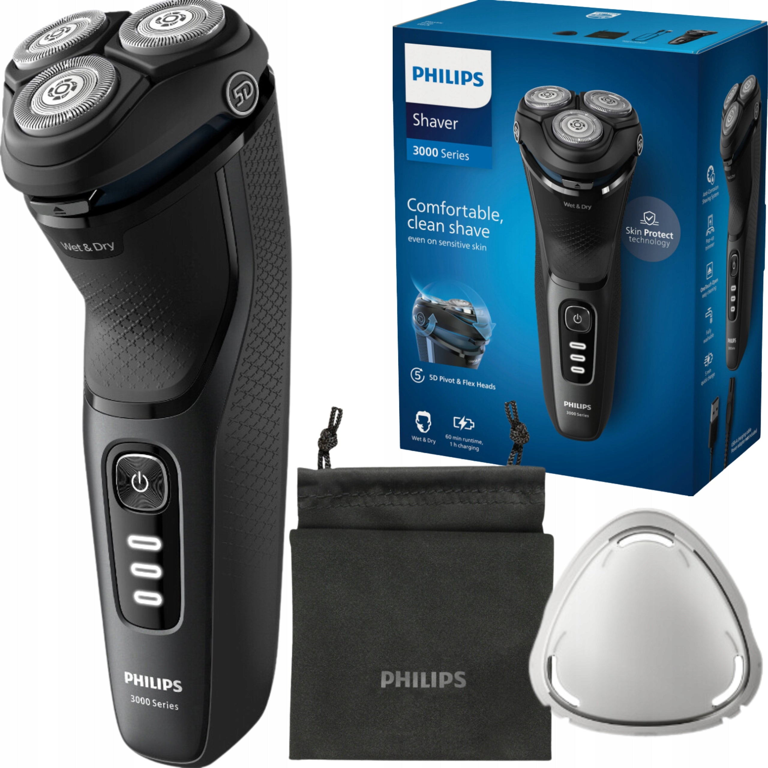Shaver Philips S3343/13 black