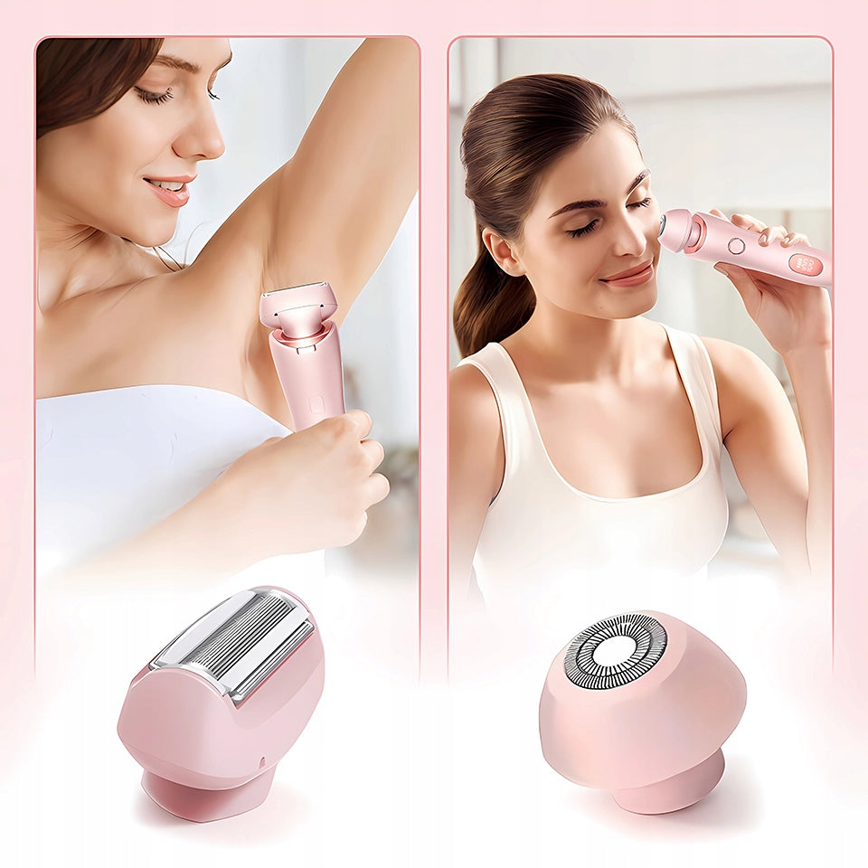 Shaver for Women 2in1 for Intimate Places Birthday Gift Dominant color pink