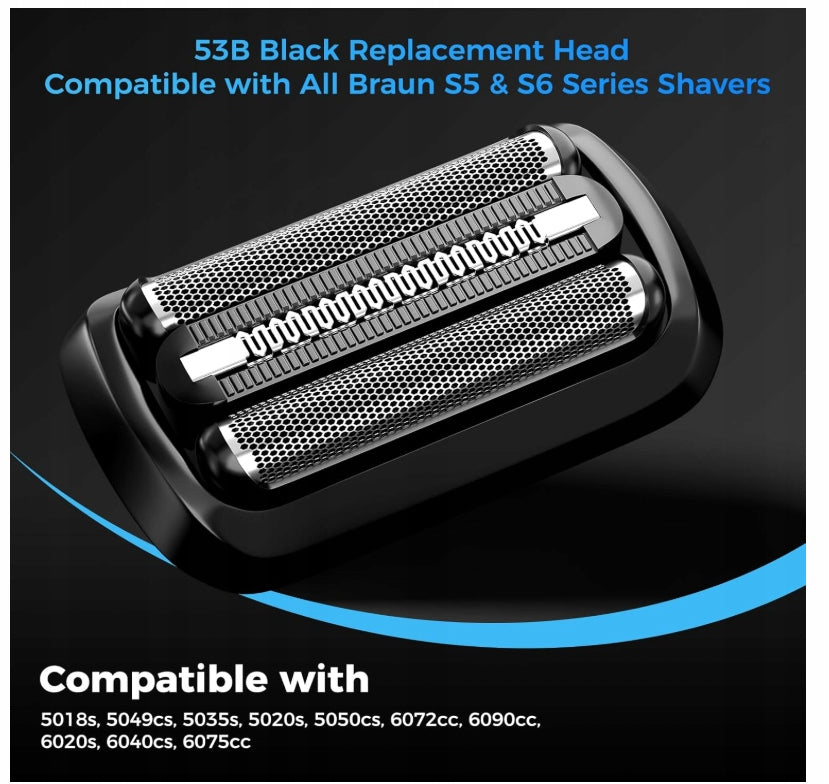Shaving head 53B replacement for Braun Series 5 Series 6 shavers Manufacturer code 05902138591700