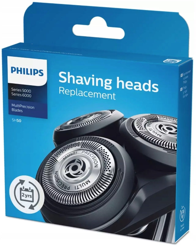 Shaving heads for shaver 3 pieces Philips Shaver series 5000 SH50/50 Packaging status original