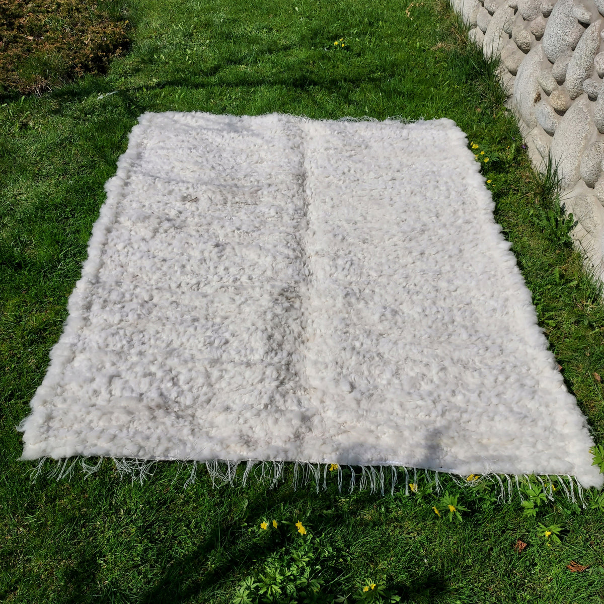 Sheepskin Bedspread Carpet White Sheepskins Brand no brand