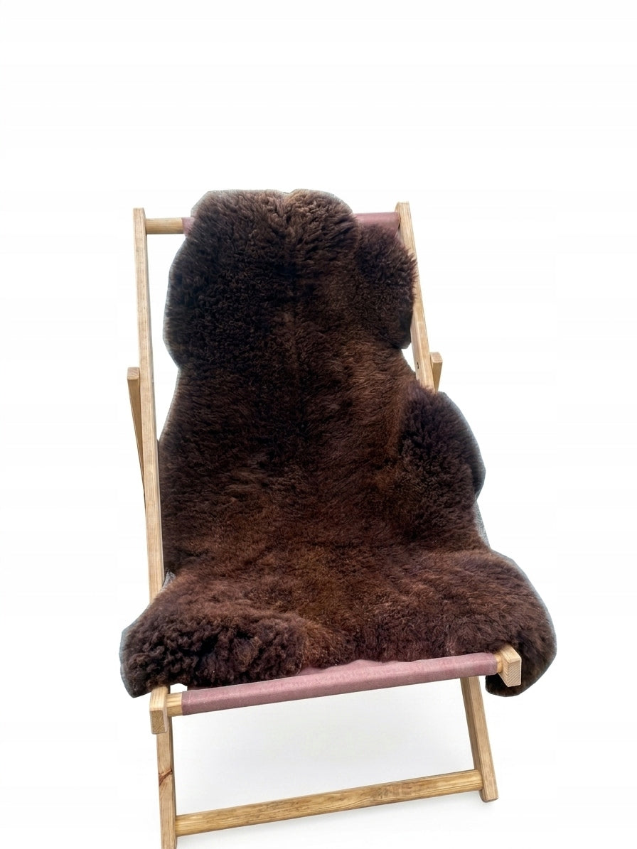 Sheepskin Brown Natural Trimmed for short fleece/hair 3 cm 120x65cm