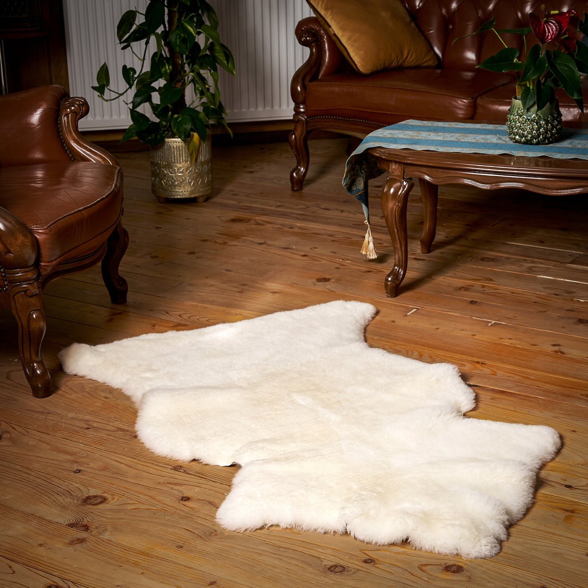 Sheepskin "CUT" - 90cm/S (Lamb) 100%Natural! Manufacturer code Skóra owcza "Strzyżona"" - 90cm JAGNIĘ