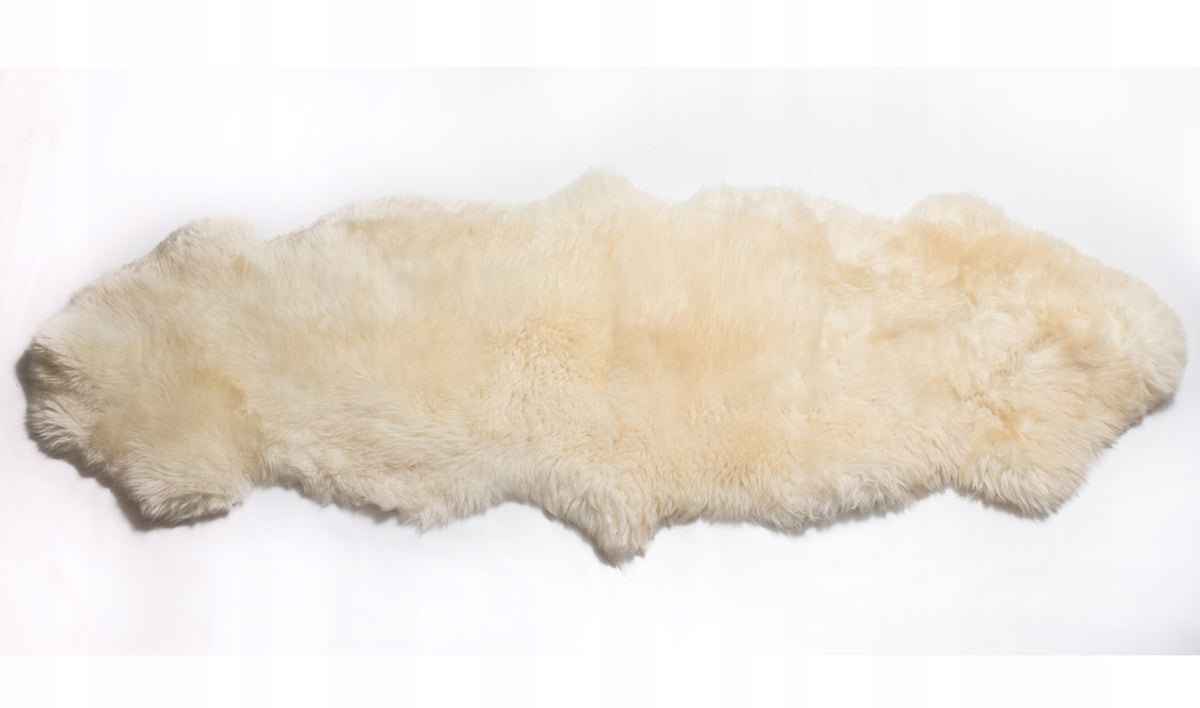 Sheepskin ECO Bedspread Carpet with Two Sheepskins
