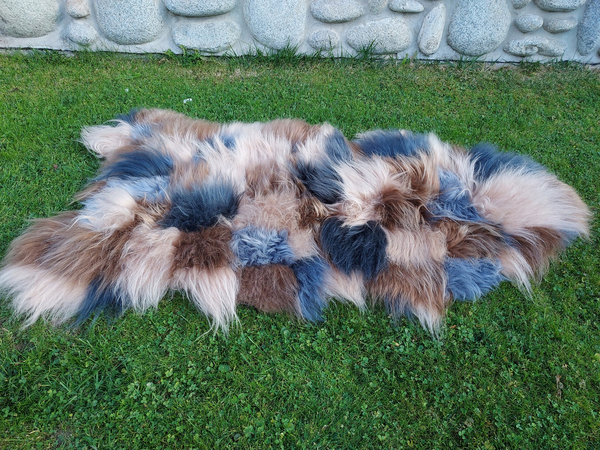 Sheepskin GIANT Carpet Stapled Natural Long Hair Wool Carpet Color other