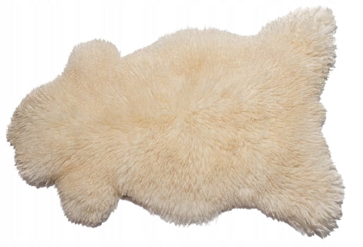 Sheepskin Natural White XL Curly Hair Baranica