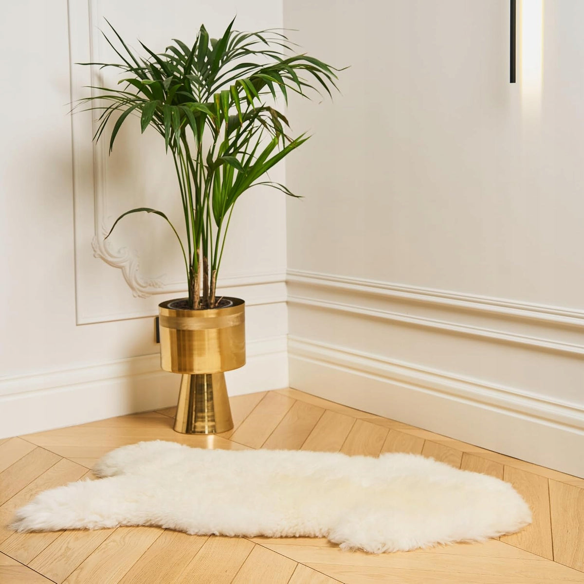 Sheepskin Rug, Genuine Leather Sheep Fur, Natural XL White EAN (GTIN) 5905817483730