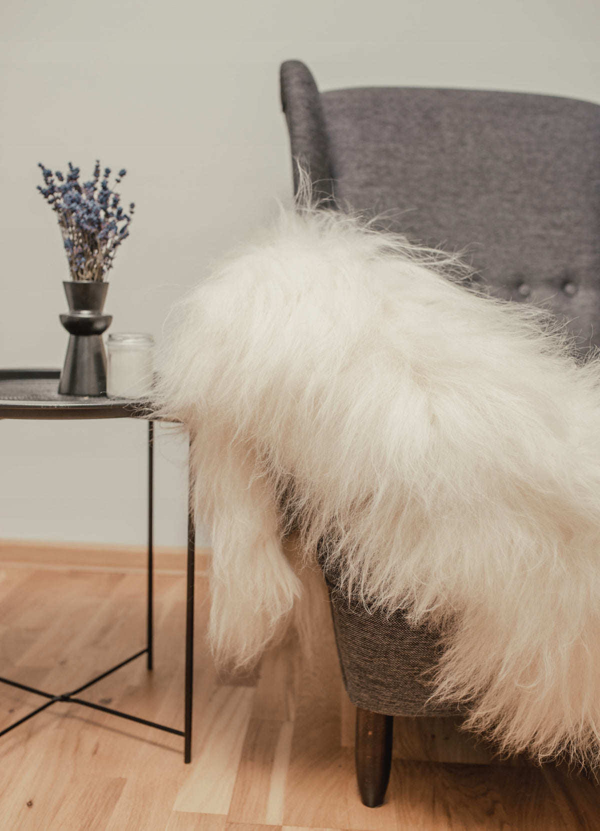 Sheepskin White Long Hair Natural Sheepskin Long Wool Brand no brand
