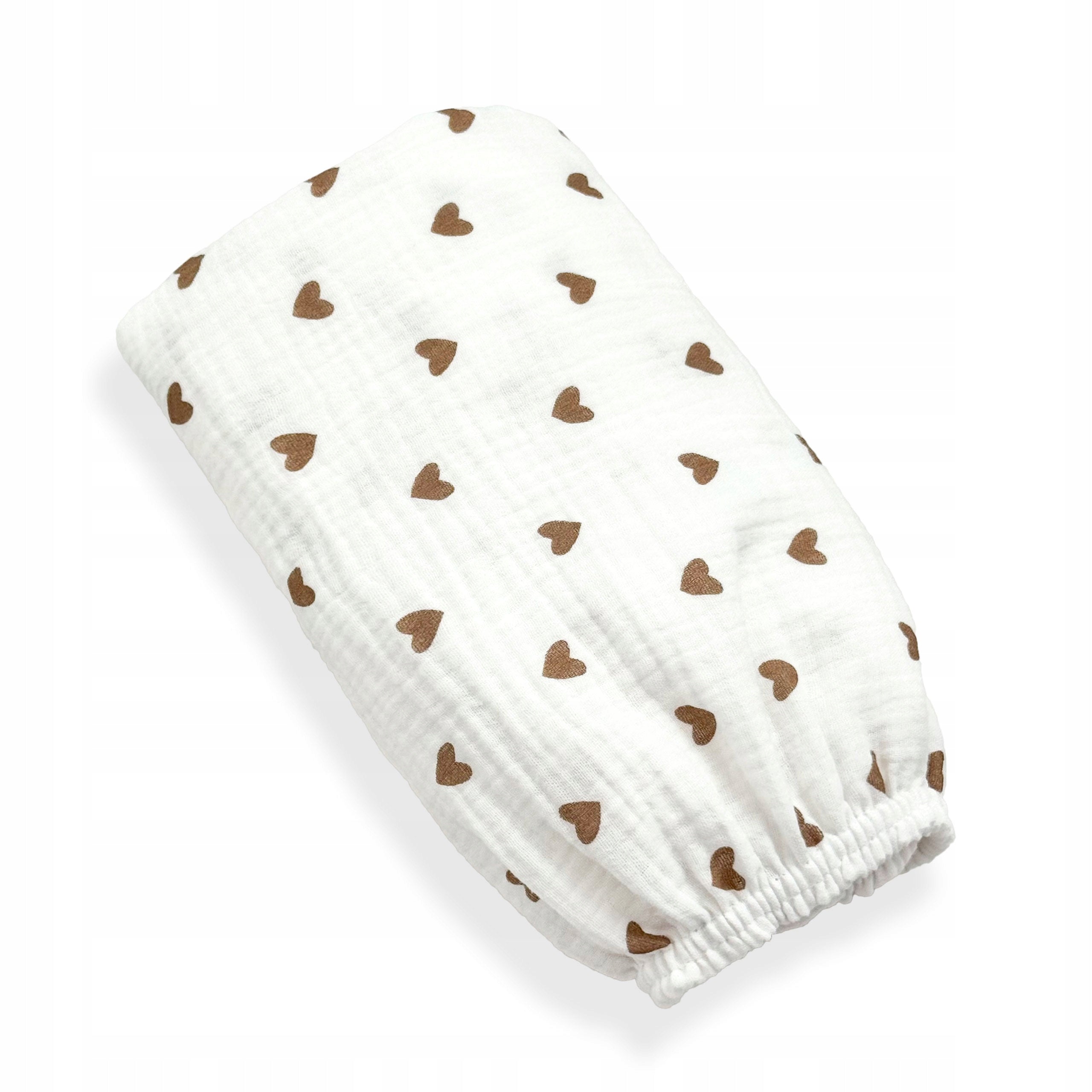 Sheet for Chicco BABY HUG muslin oval with elastic band Boho Hearts Medical device no