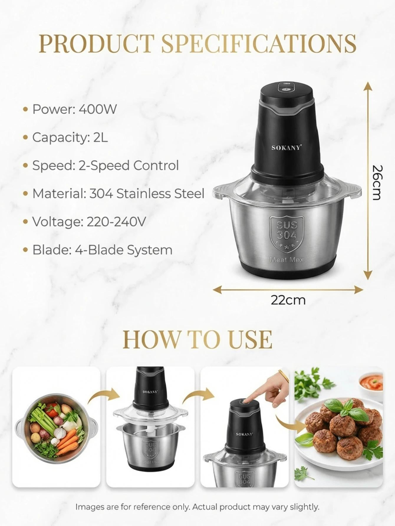 Shein multifunctional shredder for vegetables and meat S07 22X26 Brand no brand