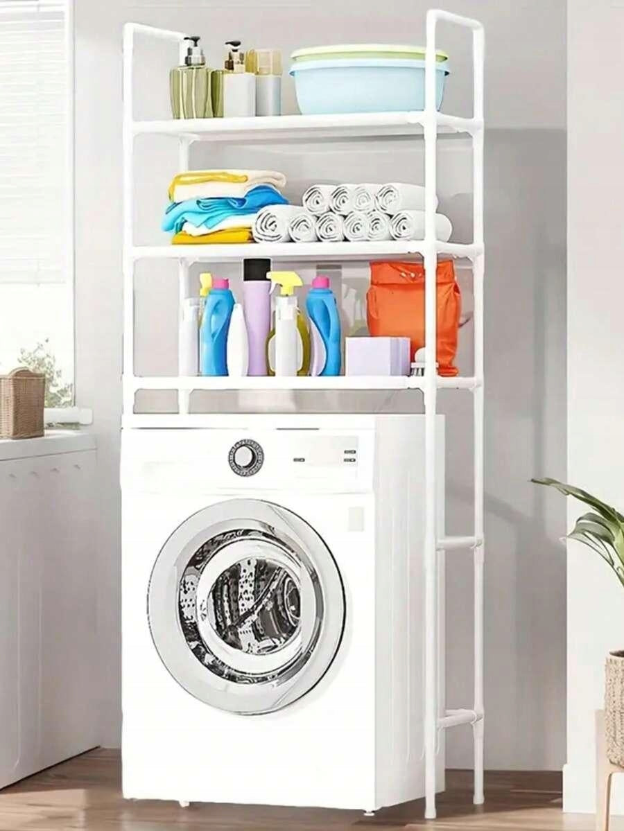 Shein white bathroom shelving unit S07 iuh 47X25X155CM Furniture color white