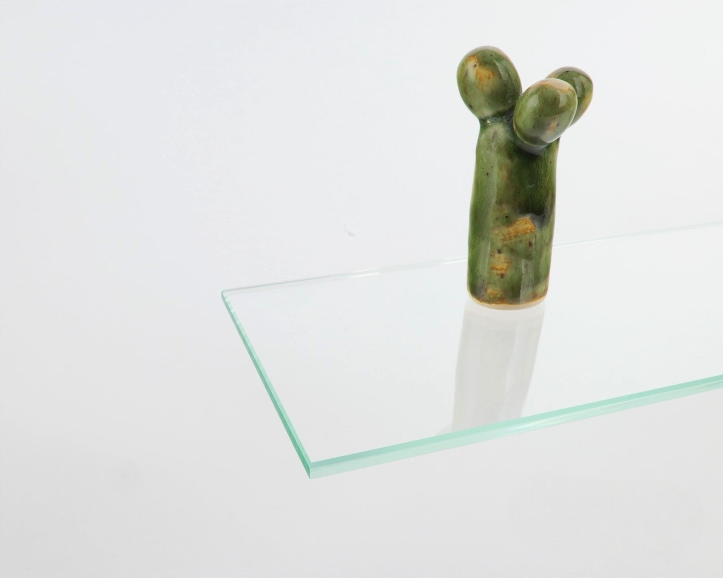 Shelf 50x10 cm glass bathroom clear colorless glass 4 mm float Brand SzklarskiMarket