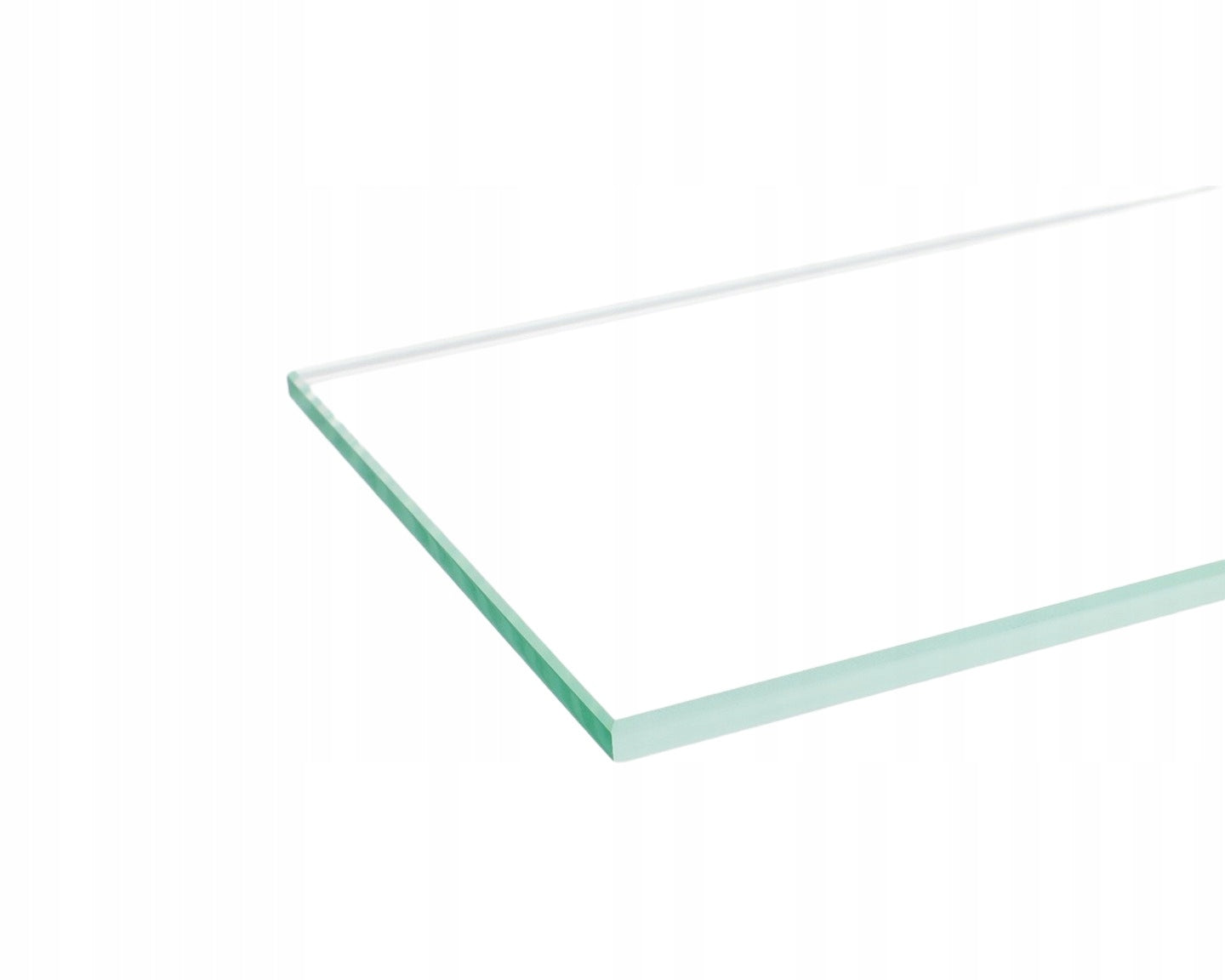 Shelf 50x10 cm glass bathroom clear colorless glass 4 mm float