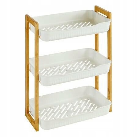 Shelf Naturéo rectangular 3-level white