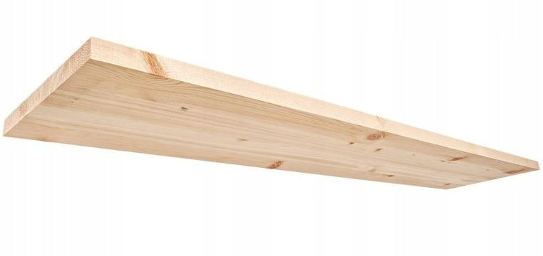 Shelf board pine glued 120x1,8x30cm wood nature Packaging status original