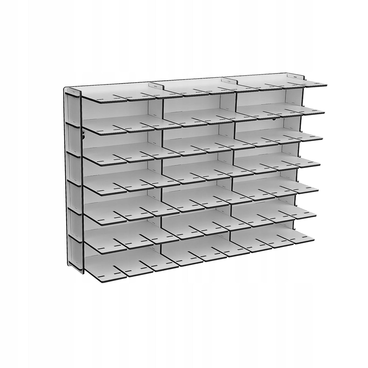 Shelf for cars 63 places double-sided painted