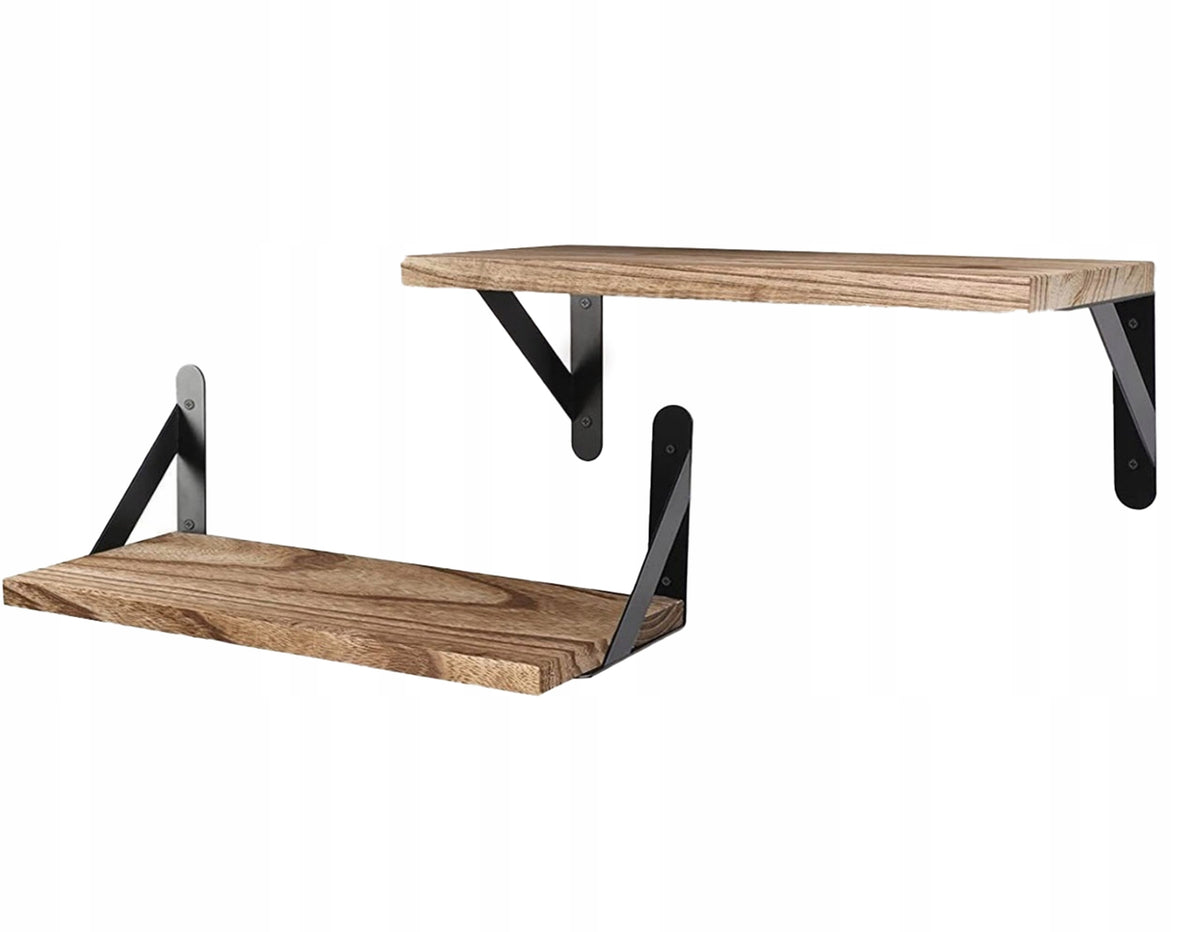 Shelf wood R70 42 x 15,5 cm shades of brown