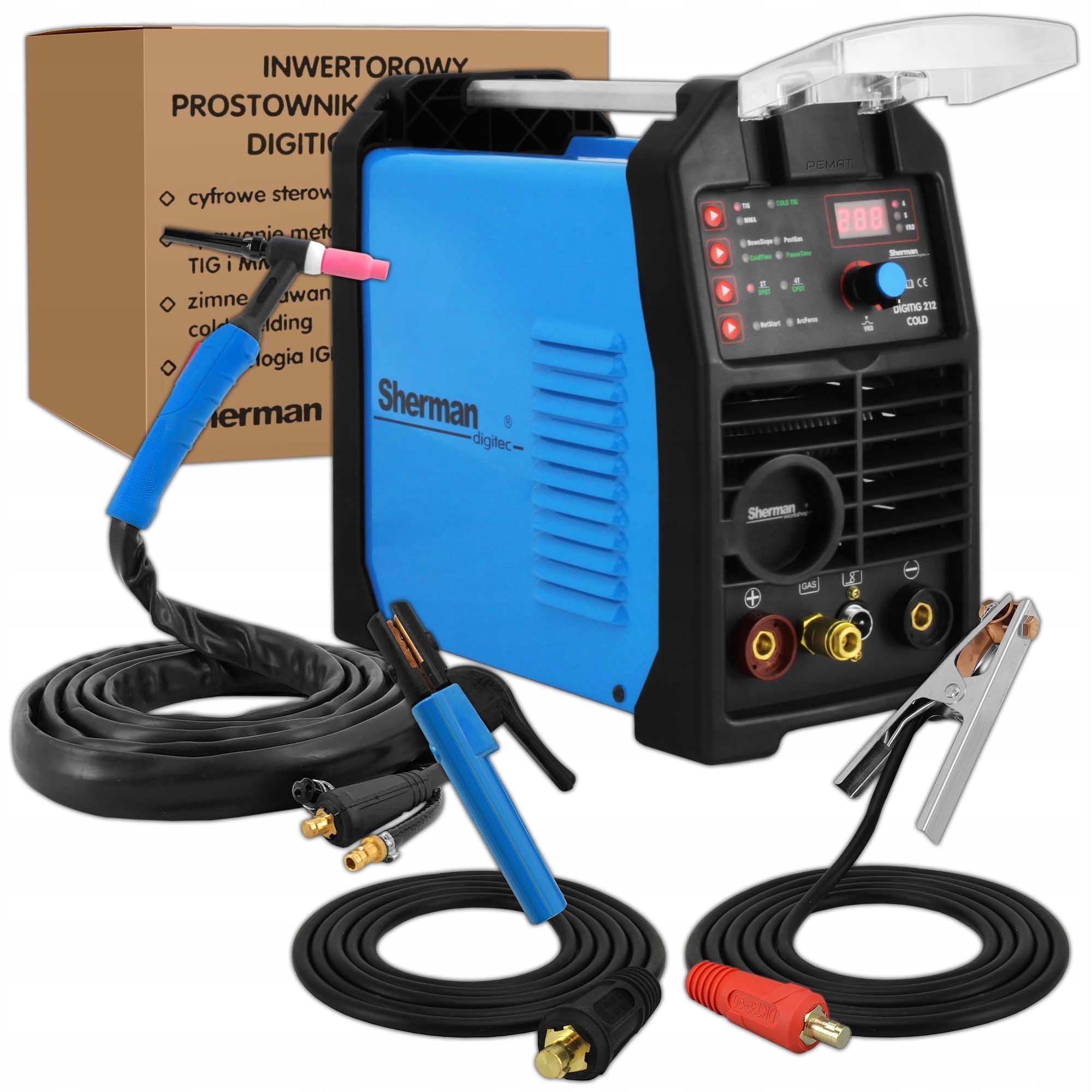 Sherman DIGITIG 212 COLD SPOT inverter welder