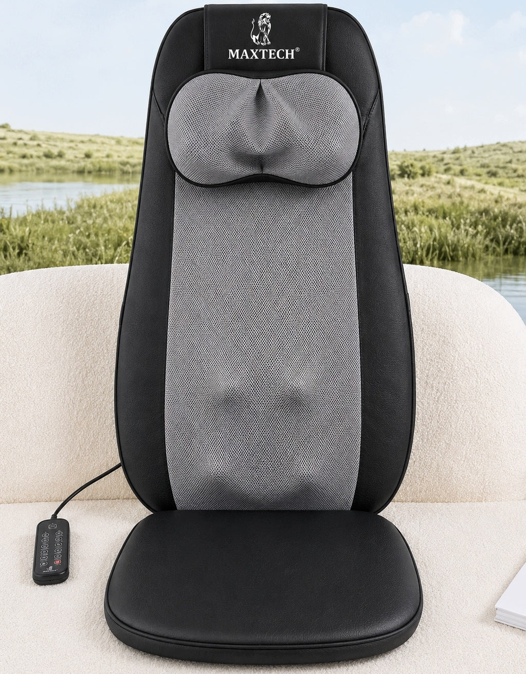 Shiatsu Back Neck Body Massage Mat with Rolling and Heating Packaging status original