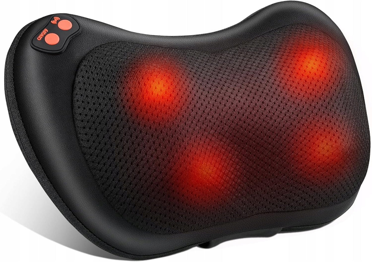 Shiatsu Brelley Back Neck Massager With Heating Massage Pillow
