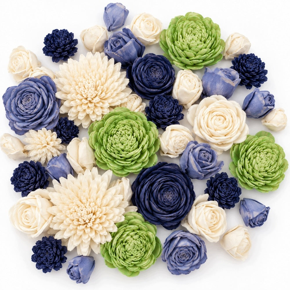 Shiola flowers – 60 pieces, winter mix