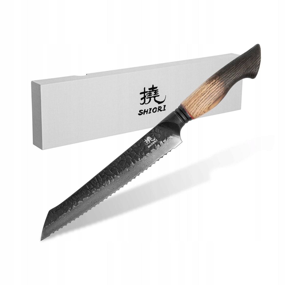 Shiori Homura Surai- bread cutter made of Damascus steel 21 cm
