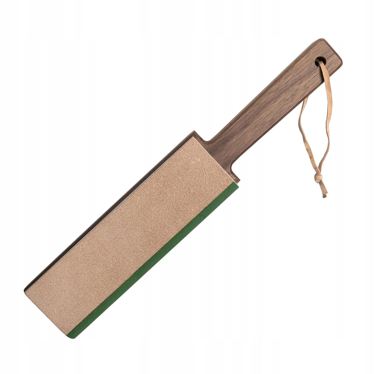 Shiori Migaki board/strop with leather for polishing walnut wood knives Manufacturer code Shiori Migaki