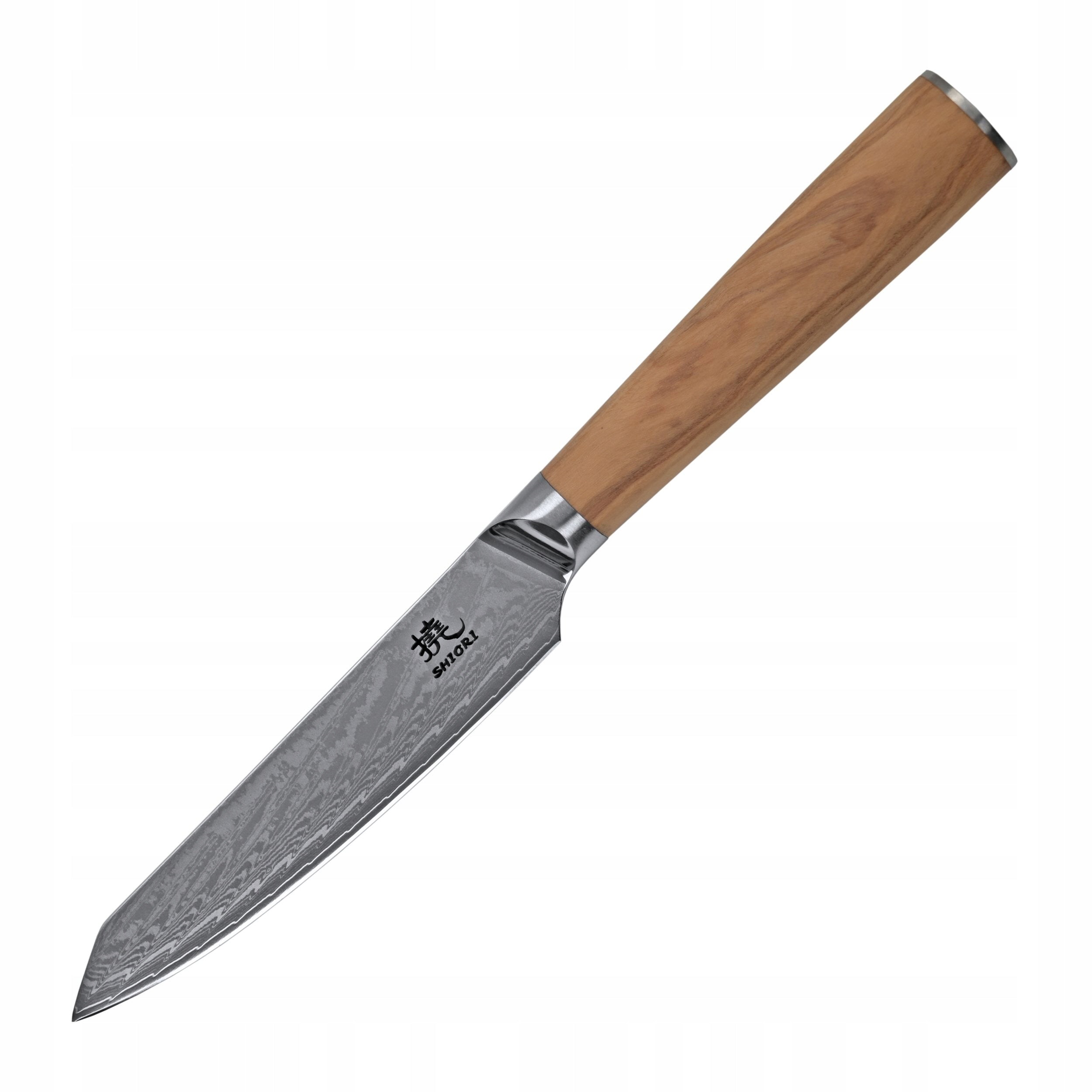 Shiori Oribu Muro Damascus Steel Utility Knife 11.60 cm Brand Shiori