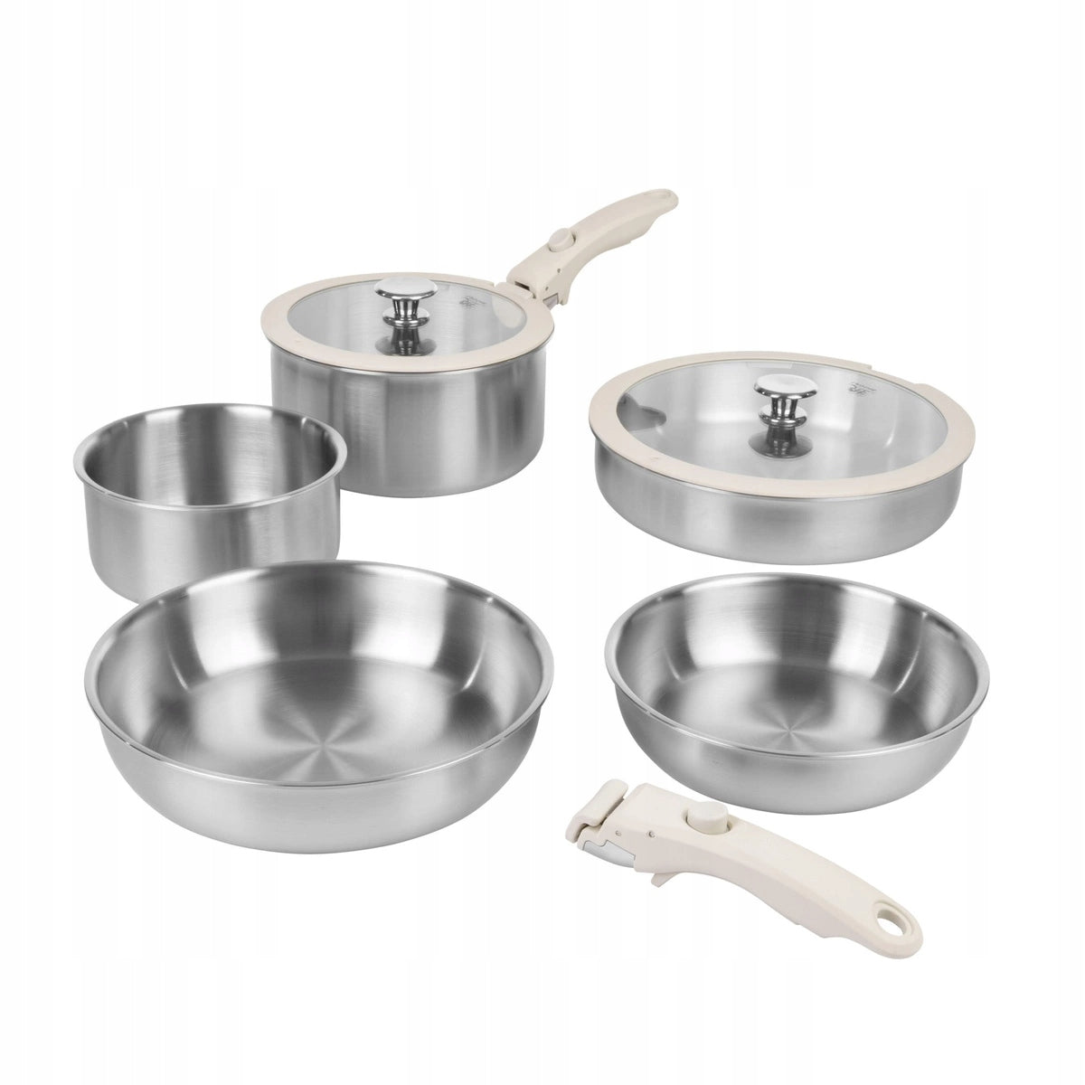 Shiori Velinna set of pots and pans induction 9 elements 5-layer Packaging status original