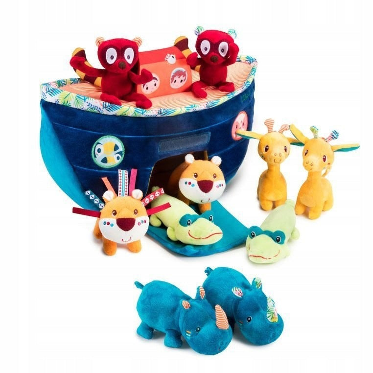 Ship with 10 animals Noah's Ark 18 m+ Lilliputiens