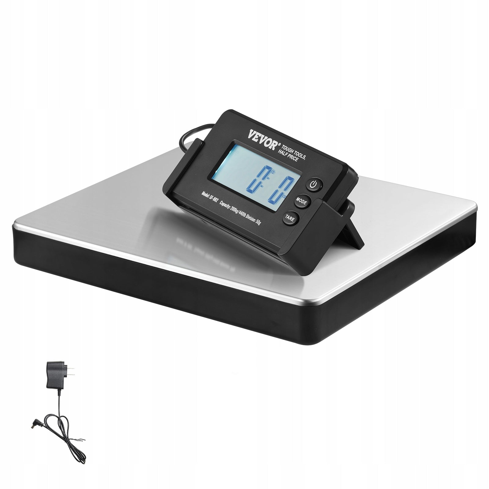 Shipping Scale Digital Postal Scale 440 lbs x 1.7 oz. AC/DC Package LCD EAN (GTIN) 840349902418