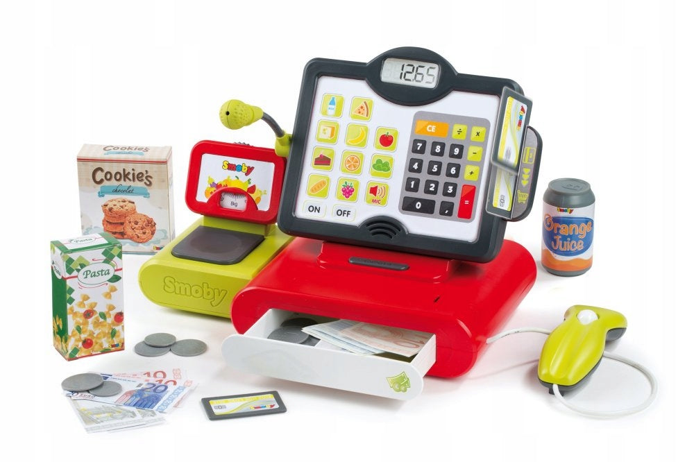 Shop Cash Register Electronic Touch Panel Reader Scanner Light Sound