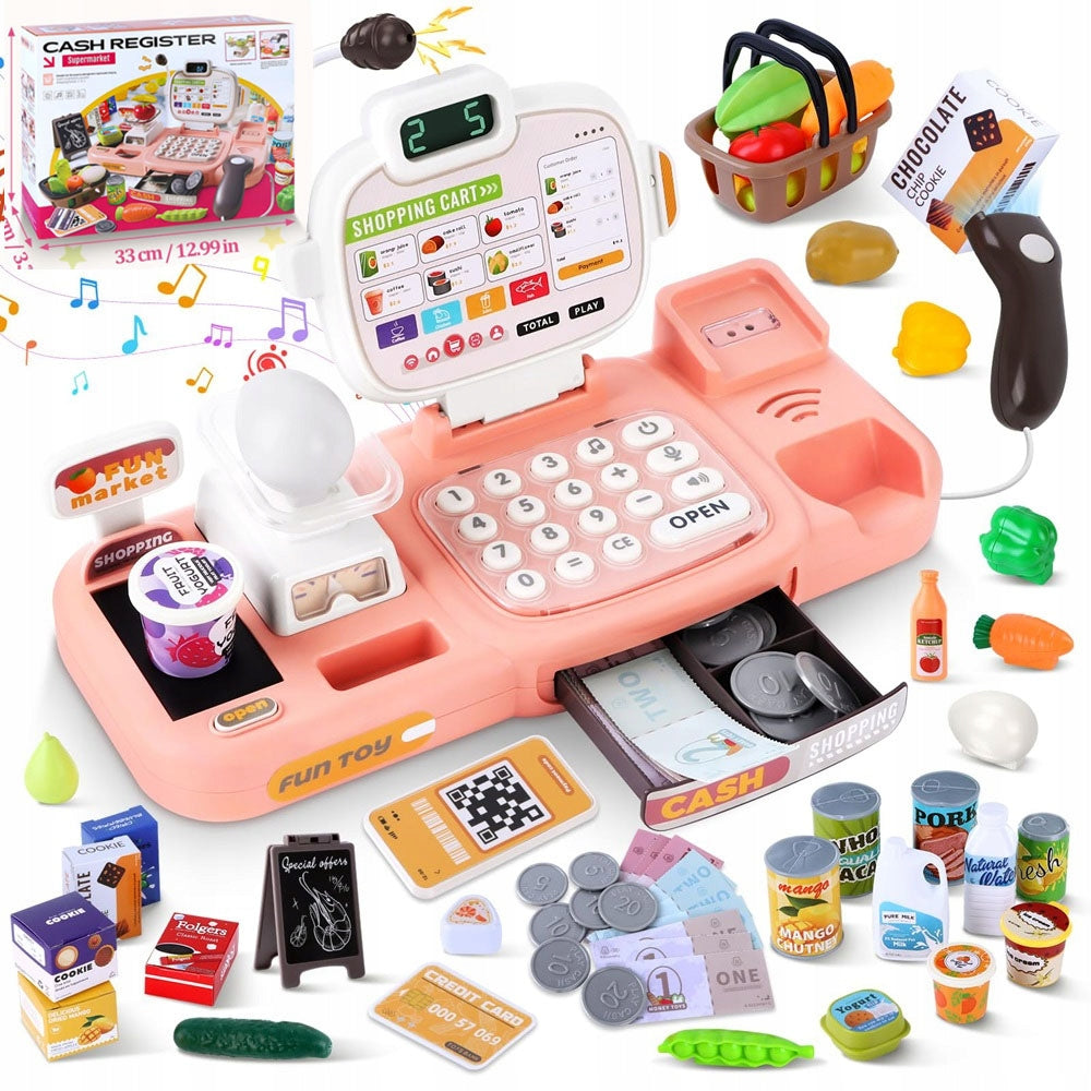Shop Cash Register Fiscal Shop Cash Register With Calculator Supermarket For Children
