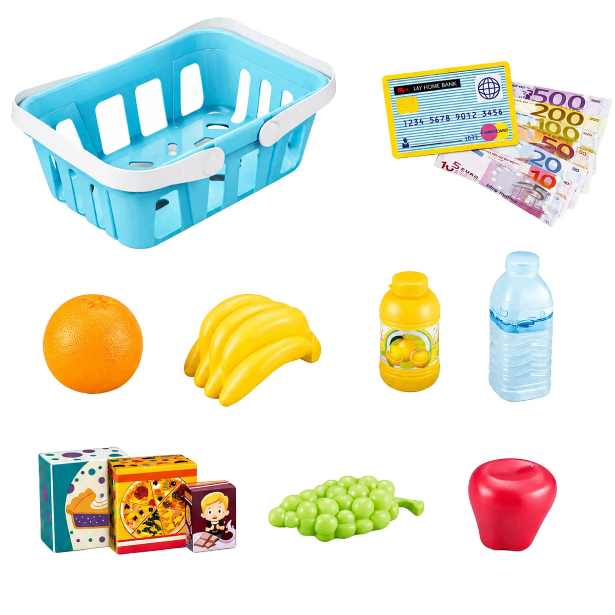 Shop Cash Register Fiscal Toy Interactive Scanner Basket Weight Set XXL Packaging status original