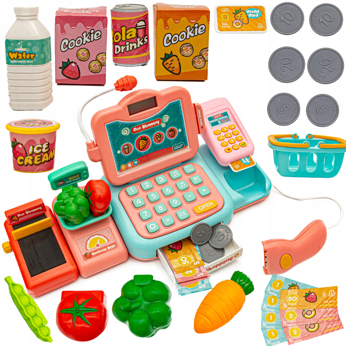 Shop Cash Register Scale Reader Scanner Tape