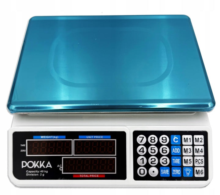 Shop Scale Electronic LCD 40kg/2g Commercial Warehouse Battery Manufacturer code waga sklepowa