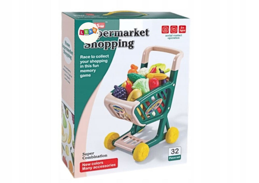 Shop Trolley Kids Vegetable and Fruit Set With Batteries Nie