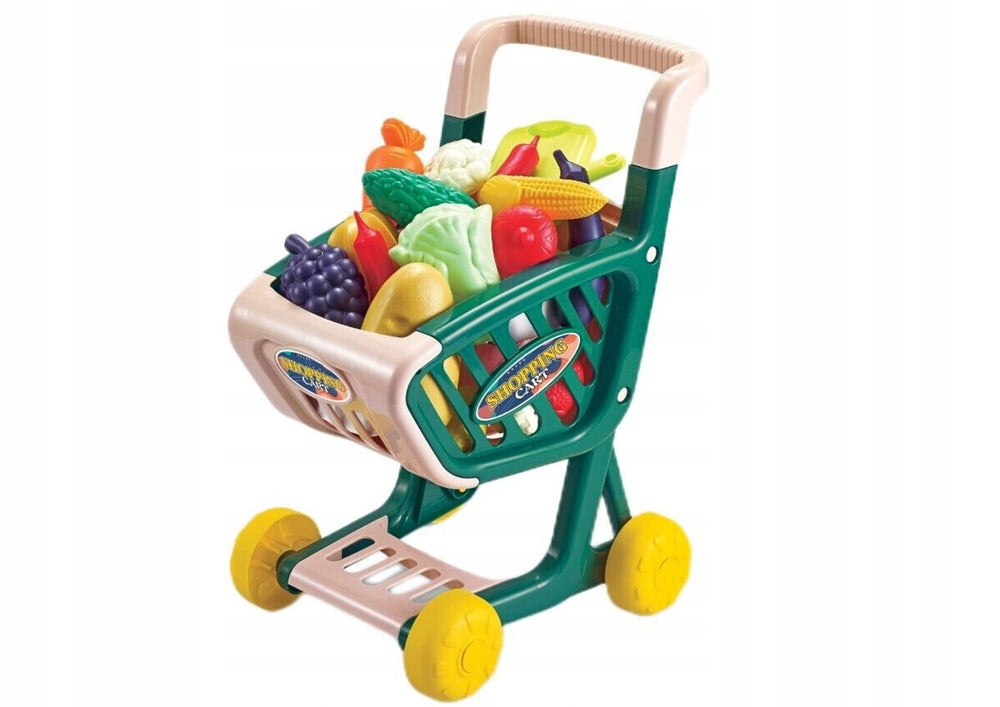 Shop Trolley Kids Vegetable and Fruit Set With Brand LEAN Toys