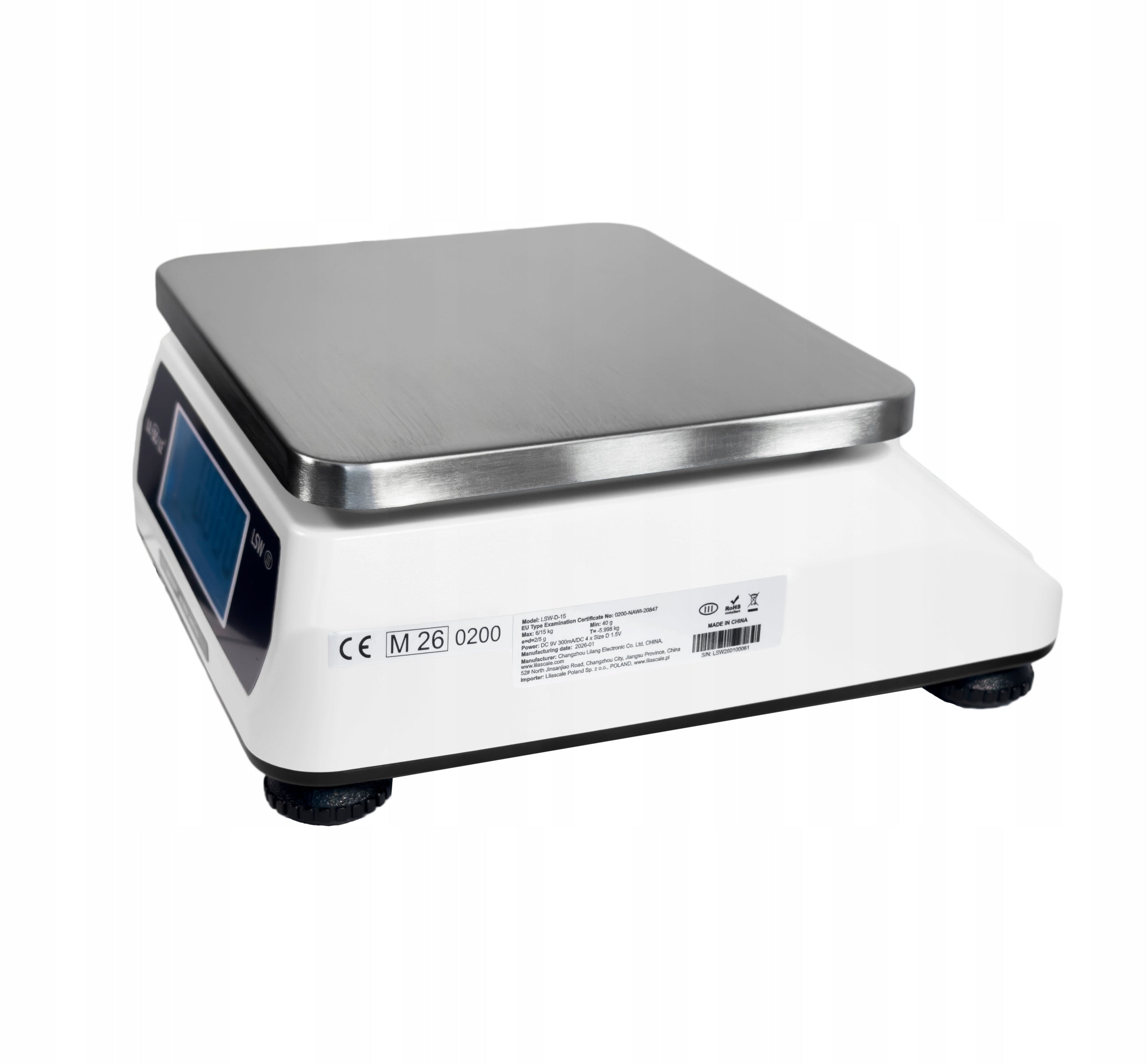 Shop Weight Lilascale LSW-D-15 6/15kg LEGALIZATION 2/5g Manufacturer code LSW-D-15