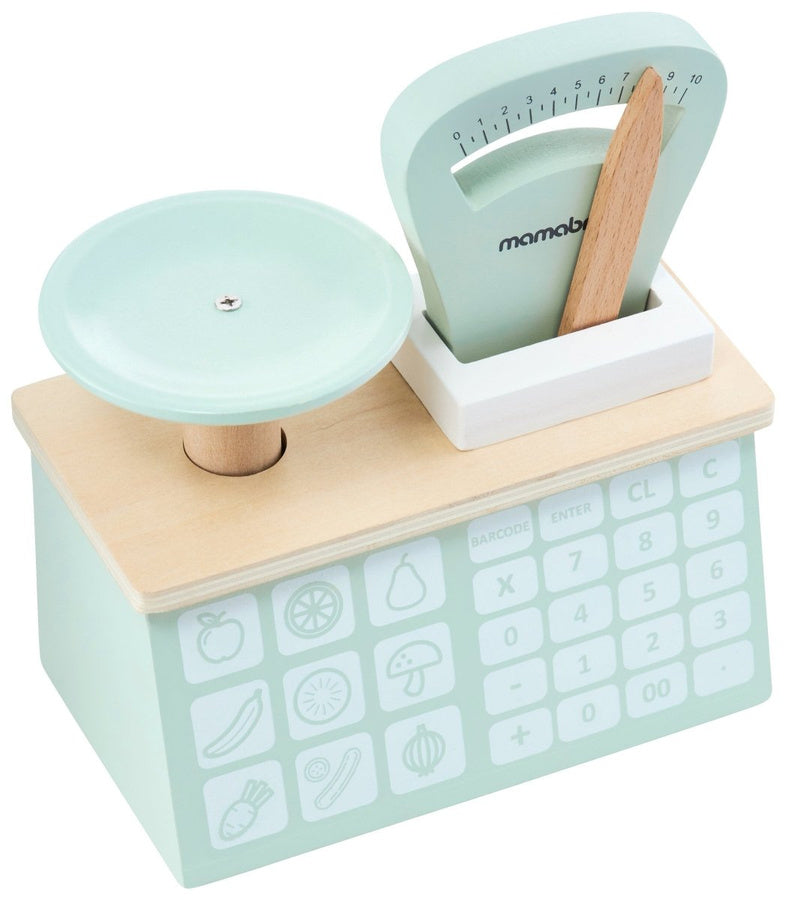 Shop Wooden Kids 2in1 Stall and Theatre With Weight Payment Terminal Manufacturer code MARKET CA1208