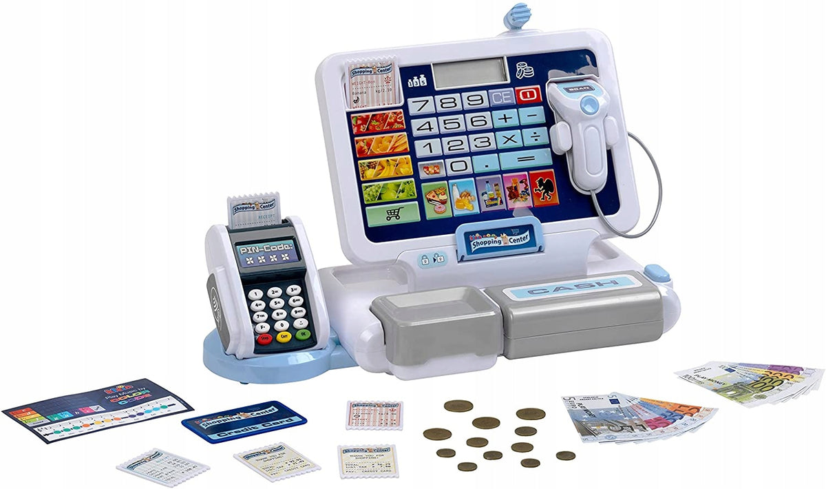 Shop cash register with terminal and scanner Klein