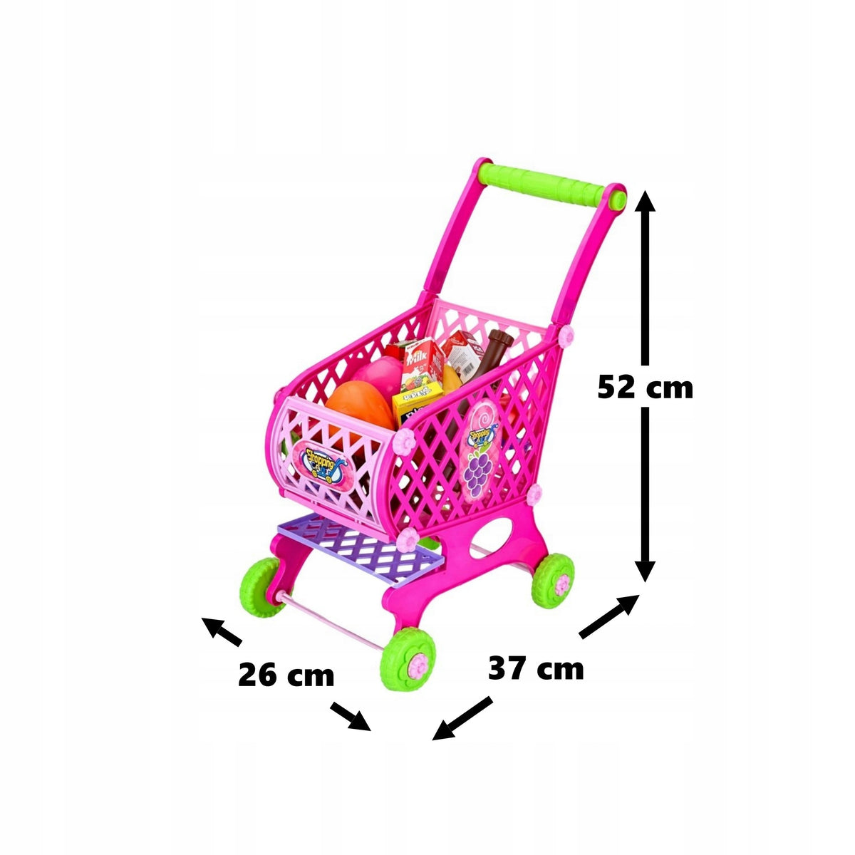 Shop trolley For Children Fun In The Shop Shopping Cart 46 Elements 52 cm Brand Tojsy